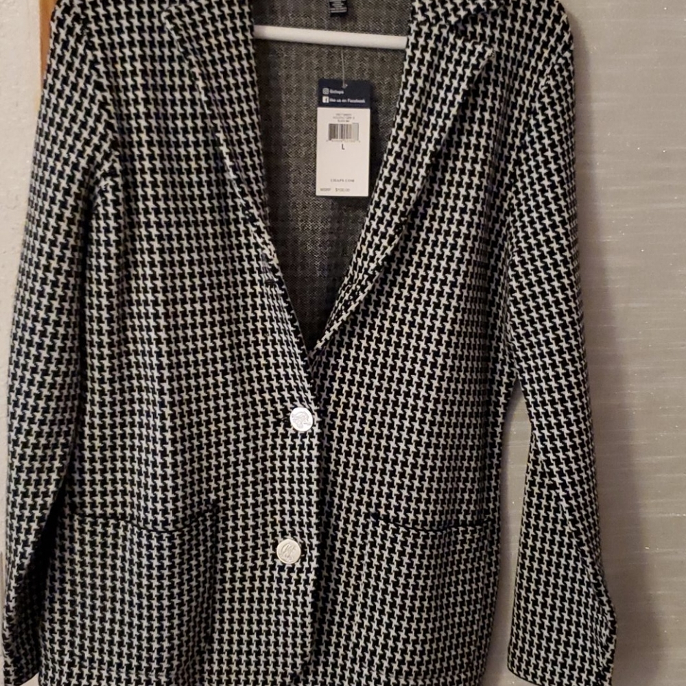 Chaps Houndstooth jacket